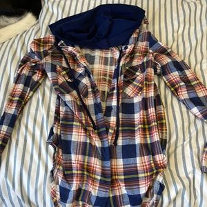 Flannel with hoddie